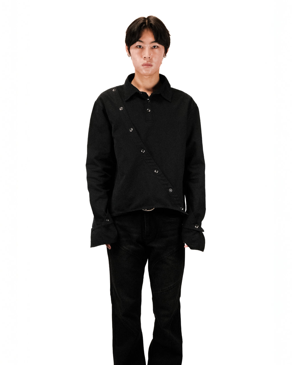 Asymmetrical Button Up