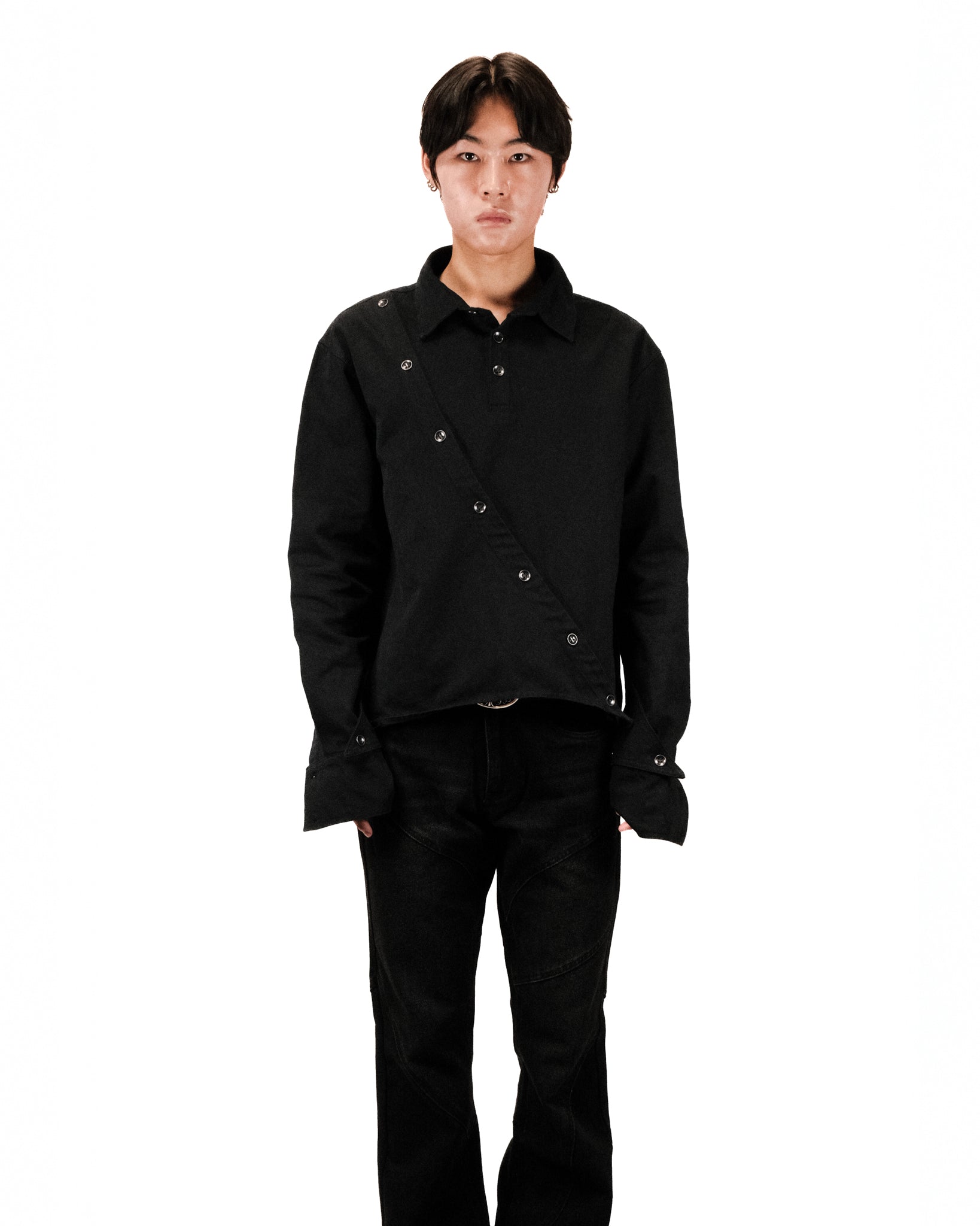 Asymmetrical Button Up