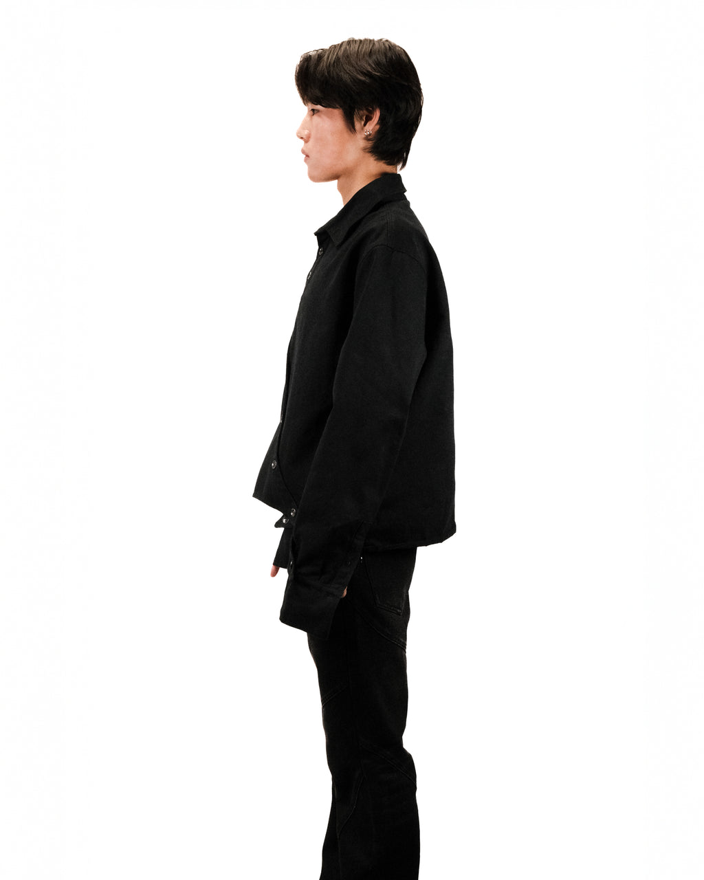 Asymmetrical Button Up